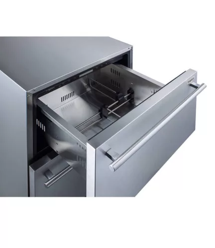 FrigaluX Kültéri inox hűtő RE2T136A pult alá építhető és szabadonálló, 77 L
