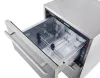 FrigaluX Kültéri inox hűtő RE2T136A pult alá építhető és szabadonálló, 77 L