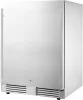 FrigaluX Kültéri inox hűtő RETT136A pult alá építhető és szabadonálló, 102 L