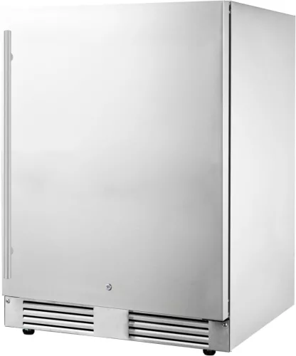 FrigaluX Kültéri inox hűtő RETT136A pult alá építhető és szabadonálló, 102 L