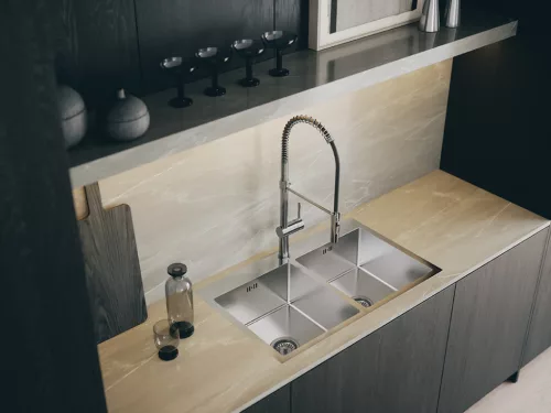 LAVEO MARMARA kétmedencés inox mosogató