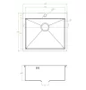 Laveo MARMARA inox szürke mosogató