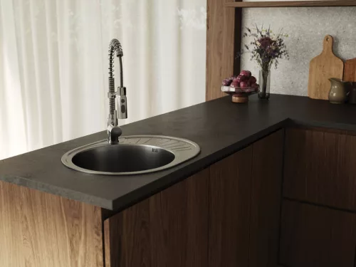 LAVEO NORMAL MINI inox csepptálcás mosogató szifonnal