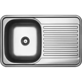 LAVEO FARO egymedence csepptálcás inox mosogató szifonnal