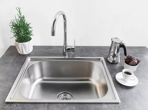 LAVEO ORION 1M egymedencés mosogató, inox