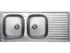 LAVEO ORION 2CS kétmedence csepptálcás inox mosogató szifonnal