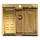 LAVEO MALAWI arany színű beépíthető inox mosogató szifonnal, rollmat csepegtetővel, gyümölcsmosóval, mos.szer adagolóval, 50x58x20 cm