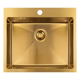   LAVEO MALAWI arany színű beépíthető inox mosogató szifonnal, 50x58x20 cm