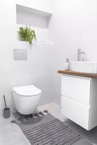 LAVEO DESNA falra szerelhető WC keskeny csillapított ülőkével