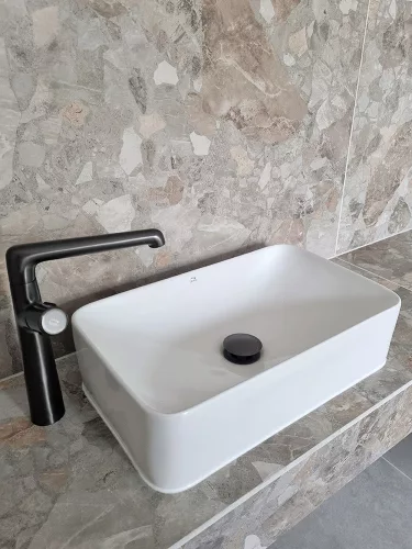 LAVEO KVADRATO kerámia mosdó, fehér