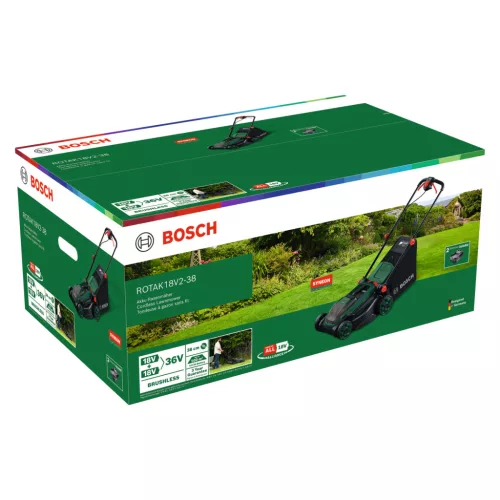 BOSCH 06008B9M00 ROTAK18V2-38 | 2 x 4,0 Ah akku | töltő