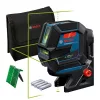 BOSCH 0601066M00 GCL 2-50 G zöld Kombilézer + RM 10 Tartó + 4 db 1,5 V-os LR6 (AA)