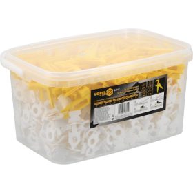   VOREL Burkolatszintező készlet 1 mm (700 talp + 200 ék+ fogó)