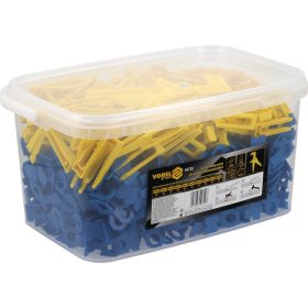   VOREL Burkolatszintező készlet 2 mm (700 talp + 200 ék+ fogó)