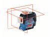 BOSCH Vonallézer 3 x 360° GLL 3-80 C + BT 150 Állvány