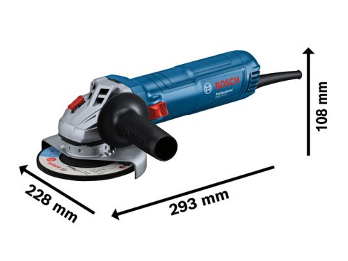BOSCH Sarokcsiszoló 125 mm GWS 12-125 reteszelhető kapcsolós / 1200 W