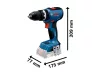 BOSCH Akkus ütvefúró-csavarozó GSB 18V-65 (akku + töltő nélkül)