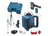 BOSCH Forgólézer önszintező GRL300 HV+BT300 Állvány+GR240 Mérőléc+LR1 vevő+RC1 Távirányító IP54
