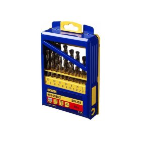   IRWIN Csigafúró készlet 19 részes HSS Co hengeres (1-10 mm)