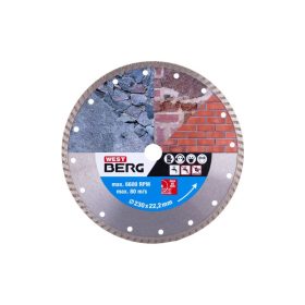   DIAMANT Gyémánt vágókorong 230 x 2,4 x 7,0 x 22,2 mm turbo