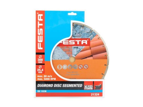 FESTA Gyémánt vágókorong 300 x 3,5 x 25,4 mm szegmentált