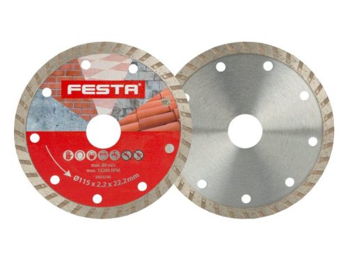 FESTA Gyémánt vágókorong 115 x 2,2 x 22,2 mm turbo