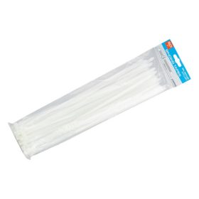 Kábelkötegelő 400 x 7,6 mm fehér (50 db)