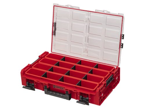 QBRICK SYSTEM ONE 2.0 Organiser XL Hosszú tárolókkal Red Ultra HD