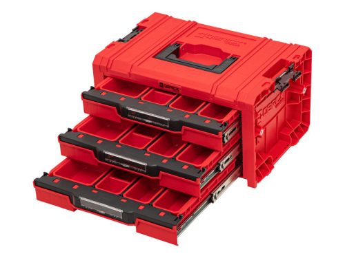QBRICK SYSTEM PRO 2.0 Szerszámosláda Fiókos 3 EXPERT Red Ultra HD