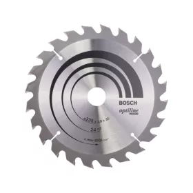   BOSCH Fűrésztárcsa fához 235 x 30/25 x 2,8 mm / 24T Optiline Wood ATB