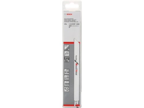 BOSCH Szablyafűrészlap szeges fához S 1122 HF 225 mm / 10TPI bimetál (25 db)