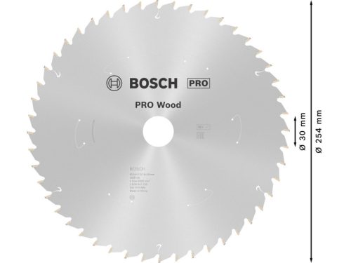 BOSCH PRO Fűrésztárcsa fához 254 x 30 x 2,2 mm / 48T