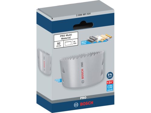 BOSCH PRO Körkivágó 92 mm (8% kobalttal) menetes Multi Material