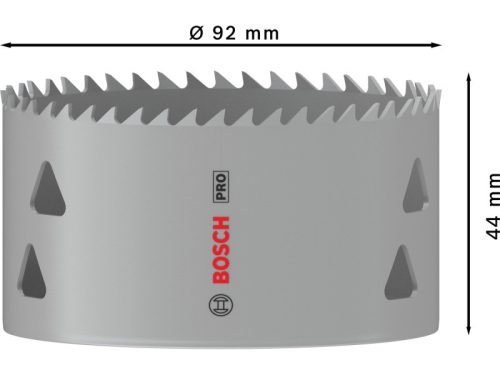 BOSCH PRO Körkivágó 92 mm (8% kobalttal) menetes Multi Material