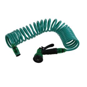   ROSA Öntözőpisztoly állítható sugarú műanyag, 7,5 m tömlővel