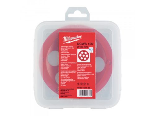 MILWAUKEE Gyémánt fazékkorong PCD szegmenses 125 x 18,5 x 22,2 mm DCWS125