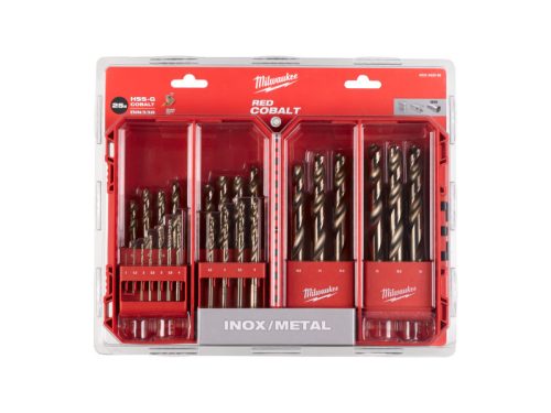 MILWAUKEE Csigafúró készlet 25 részes 1-13 mm HSS-G Co