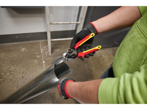 MILWAUKEE Lemezvágó olló 310 mm extra hosszú Egyenes (sárga)