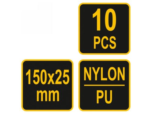 VOREL Tépőzár szalag 150 mm (10 db)