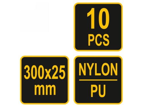 VOREL Tépőzár szalag 300 mm (10 db)