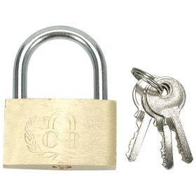 Lakat sárgaréz 3 kulcsos 60 mm