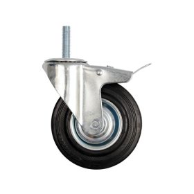 VOREL Ipari kerék forgóvillás fékkel 125 mm 100 kg