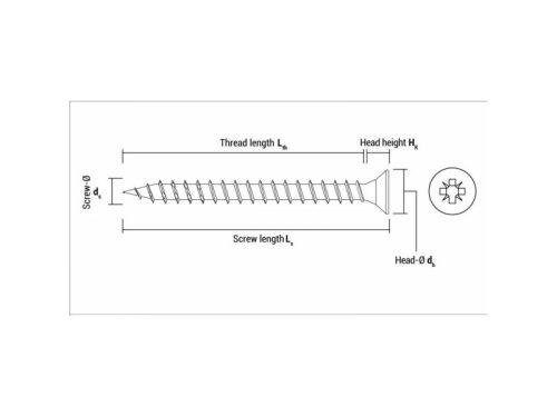 CELO VELOX faforgácslap csavar 6,0 x 70 mm, teljes menetes, PZ, sárga cink (80 db)