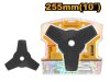 INGCO Bozótvágókés 255 mm fűkaszához