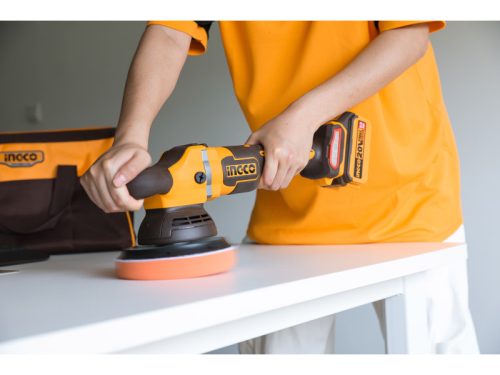 INGCO Akkus polírozó 150 mm szénkefe nélküli 20 V (akku és töltő nélkül)
