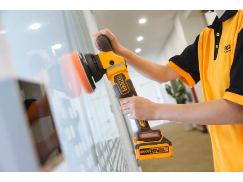 INGCO Akkus polírozó 150 mm szénkefe nélküli 20 V (akku és töltő nélkül)