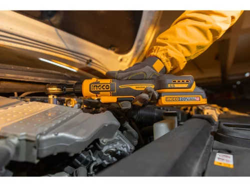 INGCO Akkus ütvecsavarozó 3/8" 65 Nm szénkefe nélküli 20 V (akku és töltő nélkül)