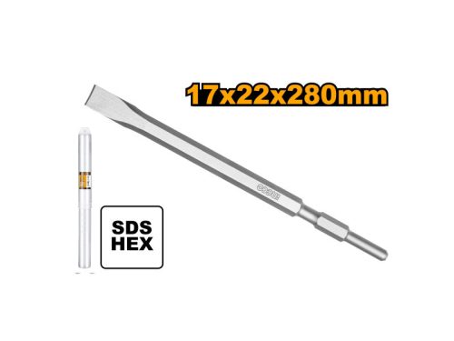 INGCO Lapos vésőszár 17 x 280 mm SDS-HEX