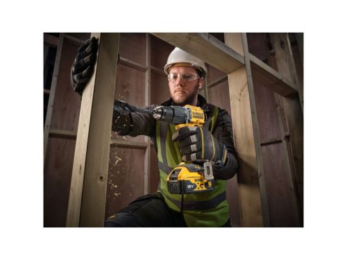 DEWALT Akkus ütvefúró-csavarozó kompakt 18 V szénkefe n. 74Nm (akku + töltő nélkül + TSTAK)