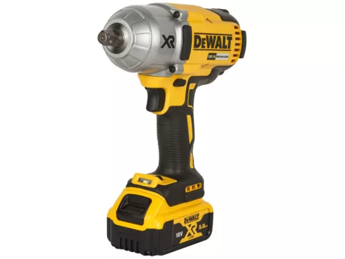 DEWALT Akkus ütvecsavarozó 18 V 1/2"-os 950/1625 Nm (2 x 5,0 Ah akku + töltő + TSTAK)